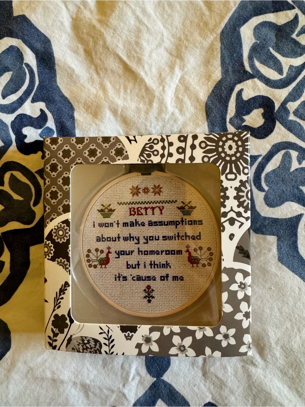 Official Taylor Swift “Betty” Cross Stitch Ornament